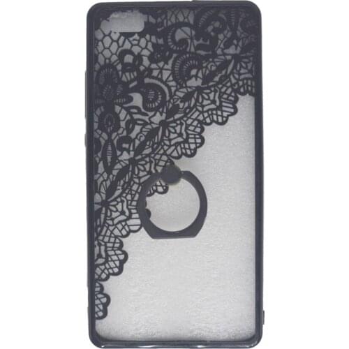 VS Secret Lace Wedding Dress Printed Ring Holder Plastic + Silicone Phone Case For Huawei P8 Lite Coque With Neck Strap