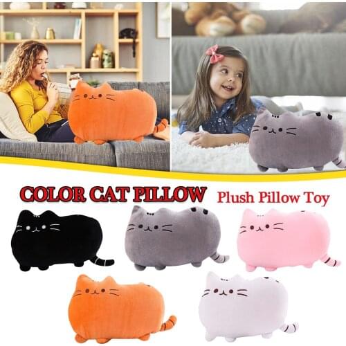 Cat Animalssoft Plush Cute Cat Cushion Bolster Sofa Pillow Toy Home Decor Stuffed Color Kawaii Animal Doll Pillow Peluche