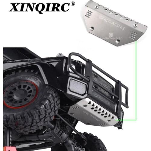 Stainless steel chassis armored axle protection plate for 1 / 10 RC tracked vehicle traxxas trx-4 G500 trx6 g63 car accessories