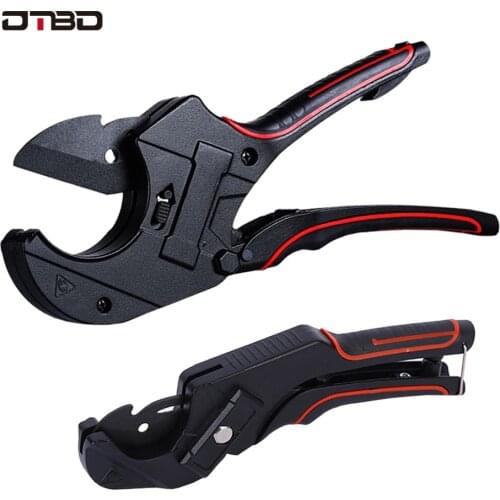 DTBD Pipe Cutter 36-42mm Pipe Scissors SK5 Material With Treatment Ratchet PVC/PE/VE Pipe Cutter Scissors Hand Tools