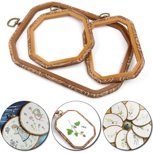 DIY Embroidery Hoop Tool Art Craft Cross Stitch Chinese Traditional Circle Round Bamboo Frame Wooden Sewing Tools Home Decor