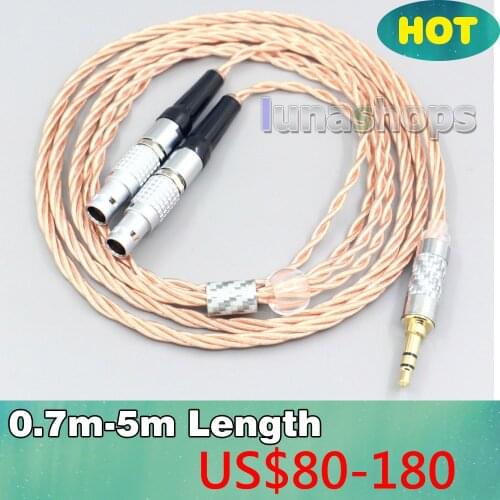 Silver Plated OCC Shielding Coaxial Cable For Focal Utopia Fidelity Circumaural Headphone LN007180