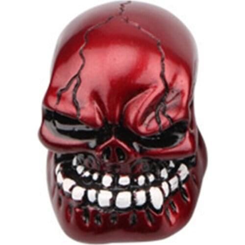 Car Shift Knob Personalized Modified Gear Shift Knob Big Skull Head Decoration Manual Gear Universal Stick Creative 40GF