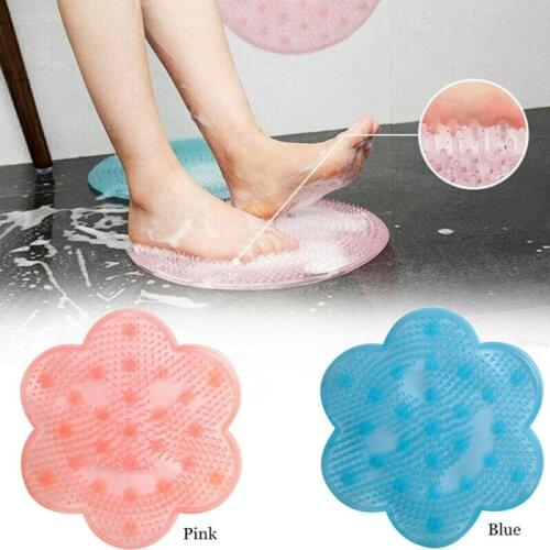 LImit 100 1Ps Lazy Bath Massage Pad Silicone Suction Cup Bathroom Shower Mat Non-Slip Bat