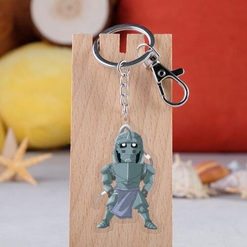 Fullmetal Alchemist Fashion Anime Acrylic Key Chains Cartoon Keyring Keychain Pendant Keyholder Unisex Gifts NEW