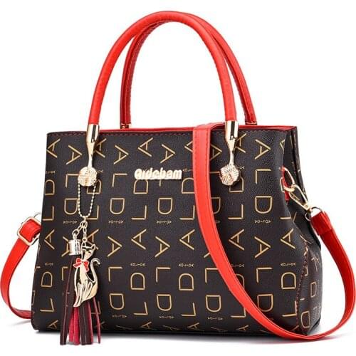 Artificial leather Womens Bags Luxury Shoulder Messenger Bag Crossbody For Women big capacity letter printing wild Ladies bags