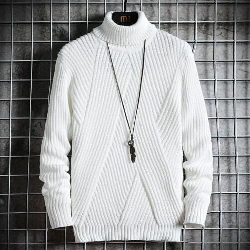 Spring Autumn Mens Sweater Streetwear Japan Style Sweater Men Casual Long sleeve Mens Clothing Turtelneck Sweater Men