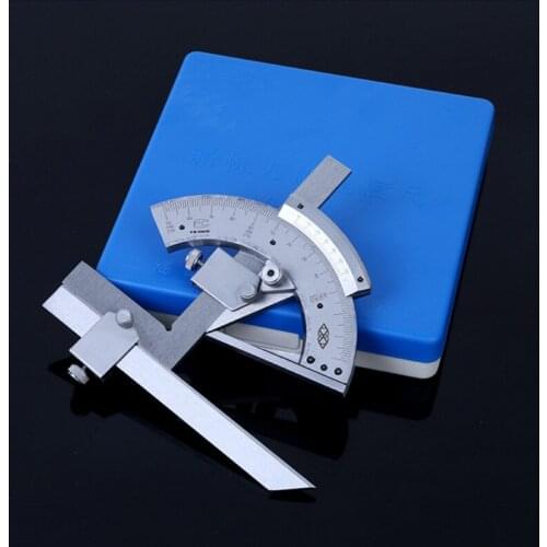 Universal Bevel Protractor 0-320 Degree Angle Measurment Adjustable Vernier Protractor with Box Package Measuring & Gauging Tool