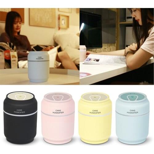 200ML Mini Air Humidifier Oil Diffuser Ultrasonic Humidifier 3 in 1 USB Can Shape Humidifier for Home Office Car Air Humidifier