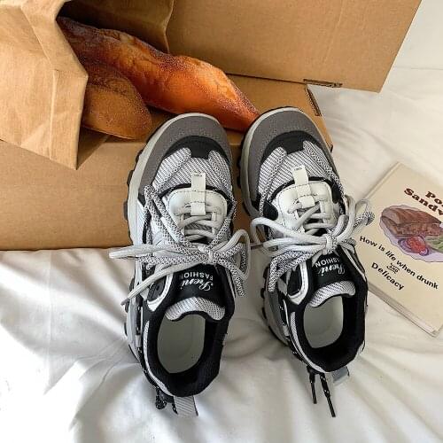 Womens 2021 spring and autumn new all-match sports shoes Harajuku style trendy fashionable comfortable single shoes