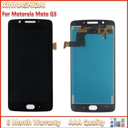 LCD Display For Motorola Moto G5 XT1672 XT1676 XT1670 LCD Display Touch Screen Digitizer Sensors Assembly Replacement parts