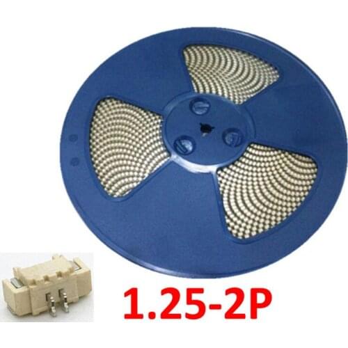 1 Roll =1500pcs Horizontal SMD 1.25mm Pitch Spacing PCB Male Box Header Bar Connector