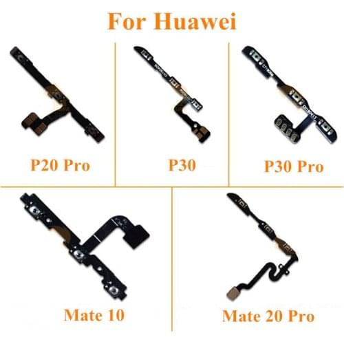 10x Power & Volume Button Key Flex Cable For Huawei P30 P20 Pro Mate 10 20 Pro