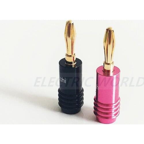 20pcs Banana plugs Couple Terminals Red Black Connector Amplifier Terminal Binding Post Banana Speaker Plug Jack Wire connector