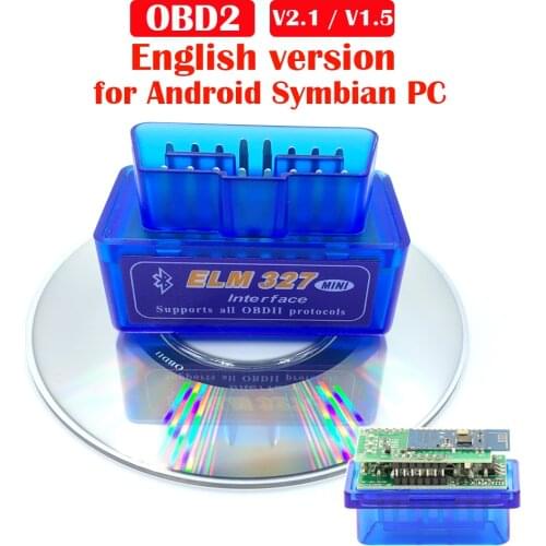 2021 OBD V2.1 V1.5 ELM327 OBD2 Bluetooth Auto Scanner OBDII 2 Car ELM 327 Tester Diagnostic Tool for Android Windows Symbian