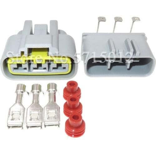 3 Hole Automotive Female And Male Electrical Connector Electrical PCB Socket For Cars