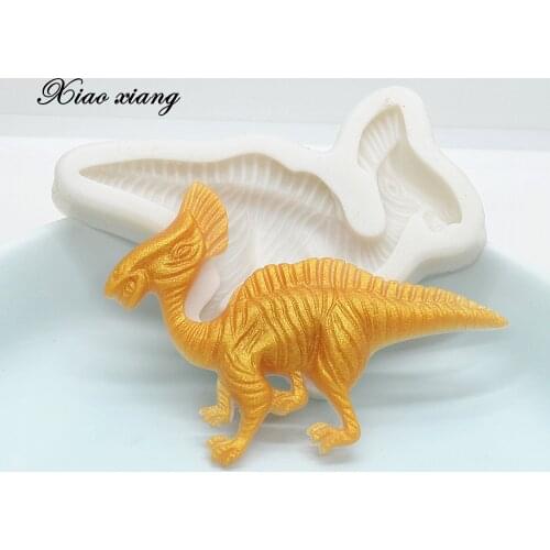 3D Dinosaur Shape Silicone Resin Mold Kitchen Baking Tools DIY Cake Pastry Fondant Moulds Chocolate Lace Decorating Tools M2070