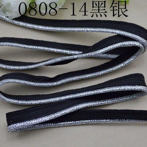 5Meters Gold Glittery Shiny Ombre Braided Piping Lip Cord Trim Pillow Cushion Trim Upholstery White Black Edging Trim Sewing