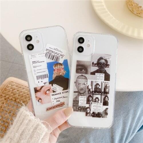 NEW Creative Art Custom Label Phone Cases for iPhone 12 Fashion Street Style Soft Covers for iPhone 11/7/8/X/XR/XS/MAX Shells