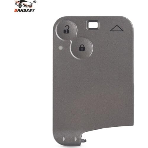 Dandkey Replacement 2 Buttons Smart Remote Car Key Card Shell Case Cover Fob For Renault Laguna Espace Free Shipping New Product