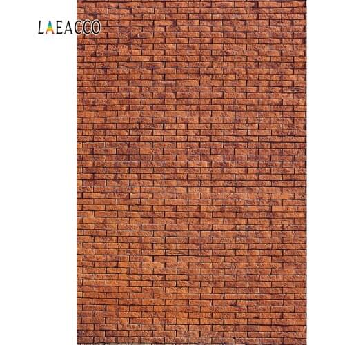 Laeacco Red Brick Wall Photophone Birthday Party Photography Backgrounds Vintage Baby Portrait Backdrops Newborn Photophone Prop