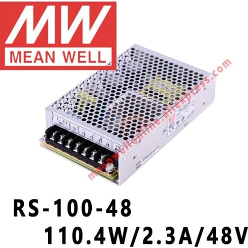 RS-100-48 Mean Well 110.4W/2.3A/48V DC Single Output Switching Power Supply meanwell online store
