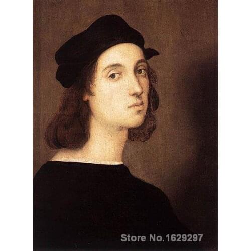 Famous Raphael sanzio painting Self portrait Hand painted High quality