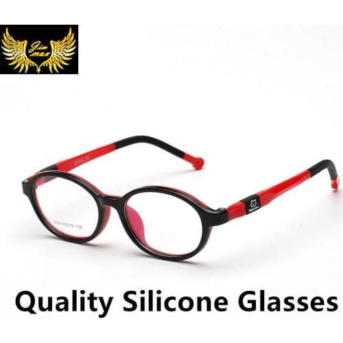 Quality silicone memory full rim children eye glasses boy girl fashion kids optical frame new eyewear for boys girls kids