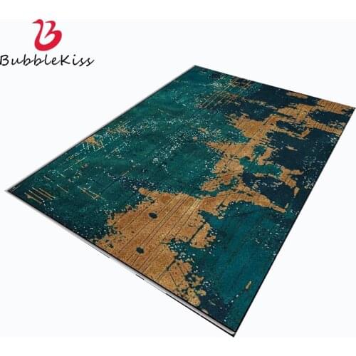 Bubble Kiss Carpet for Home Living Room Nordic Style Abstract Dark Green Pattern Bedroom Rug Customized Balcony Decoration Mat