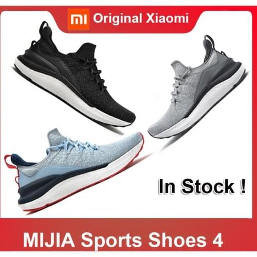 2020 Newest Xiaomi Mi Mijia Shoes 4 Men Running Sport Sneakers FREE FORCE Midsole Update Rubber Outsole Overall Machine Washable