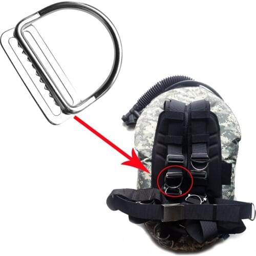 50mm Diving Webbing Keeper Clip Harness SCUBA Diving D-Ring Rite BCD Weight Belt Keeper Slider