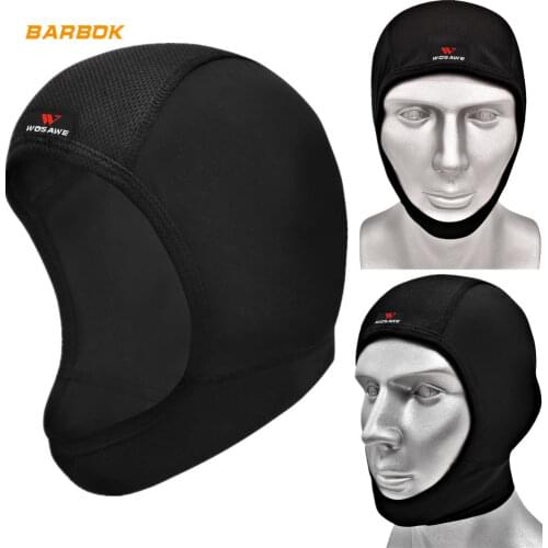 WOSAWE Motorcycle Balaclava for Bike Chin Cover Unisex Quick Dry Breathable Cycling Motocross Helmets Inner Lining Hat Headgear