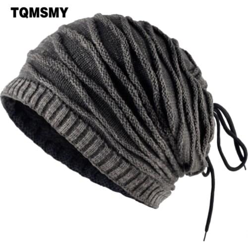 TQMSMY Unisex men and women winter beanie hat cap skullies men collar scarf good elasticity double use with velvet mask TMC09