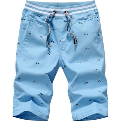 2020 Men Summer Casual Shorts Cotton Knee Length Knee Length Fashion Breathable Shorts