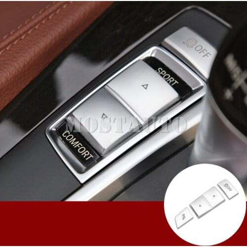 For BMW 5 Series F10 F11 Inner Console Gear Box Button Cover Trim 2011-2016 3pcs Car Accessories Interior Car Decor Car Trim