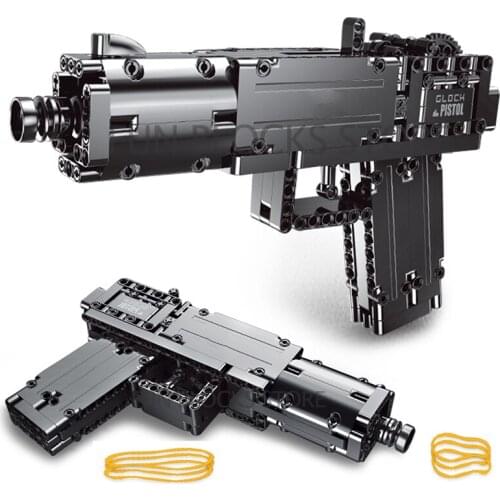 2021 NEW Pistol Glock Signal Gun Model Building Block Set Military Weapon Bricks City Creative Game Toys For Children Boy Gift