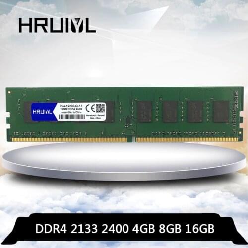 HRUIYL Ram DDR4 8GB 4GB 16GB 2133Mhz 2400Mhz 2133 2400 Mhz memoria Memory Ram DDR4 8GB dimm for Desktop motherboard 4G 8G 16G