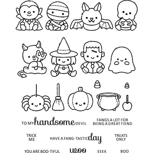 Halloween Transparent Clear Stamp for DIY scrapbooking/Card Making C427
