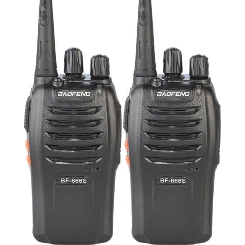 Hot Sell 2PCS/LOT Cheap 16 CHS Baofeng UHF Walkie Talkie BF-666S with Flashlight