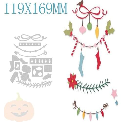 Christmas Decoration Metal Cutting Dies For DIY Embossing Cut Paper Decoration Greeting Card Scrapbooking No Stamp