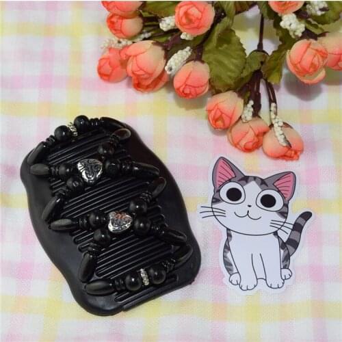 Silver heart sparkle pure black vintage style beautiful Magic butterfly new high quality Comb 20 pcs/lot