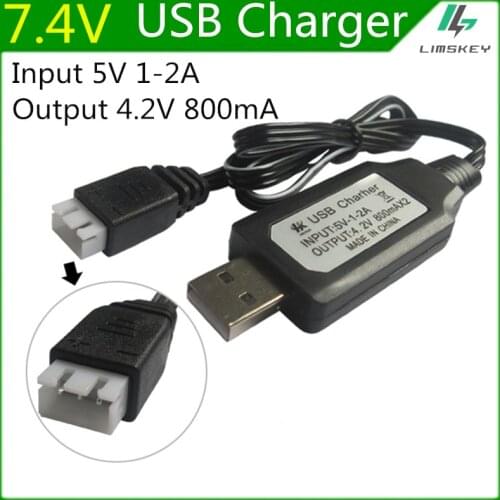 7.4V Lipo Battery Charging Units USB Battery Charger with Protection board For RC UAV Lipo battery Charger 7.4v