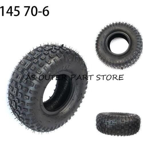 145/70-6 6 Inch ATV vacuum Tire four wheel vehcile Fit for 50cc 70cc 110cc Small ATV Front Or Rear Wheels