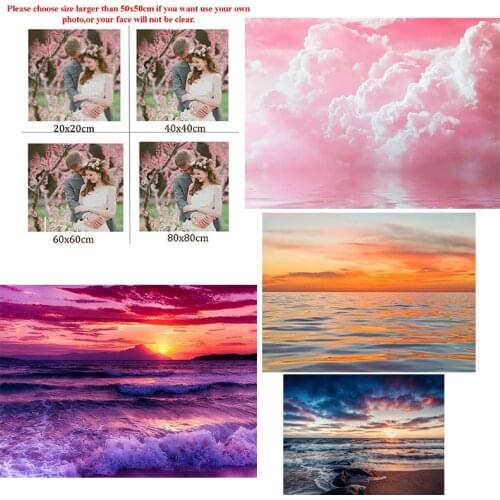 Diamond Painting Landscape 5D Diy Tale Cloud Square Diamond Round Diamond Full Diamond Custom Cross Stitc Mosaic Home Decora