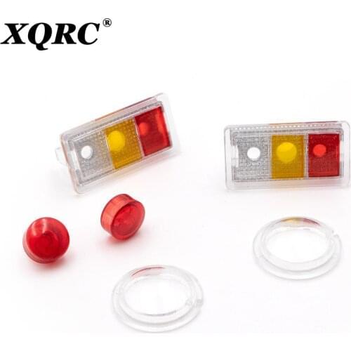 Front and rear lamp cups and front and rear lamp covers for 1:10 RC track axial jeep