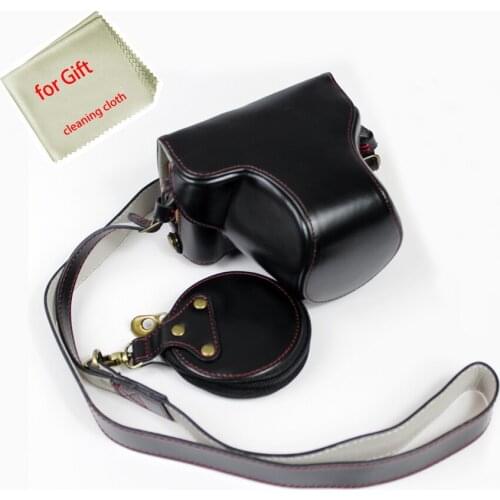 PU leather camera case cover bag for Fujifilm fuji X-A7 XA7 XA-7 protector shell with shoulder strap Case Charging Directly