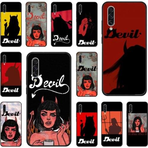 Devil Woman Bad girl smoke eyes Phone Cases For Samsung galaxy S note 7 8 9 10 20 fe edge A 6 10 20 30 50 51 70 lite plus Funda