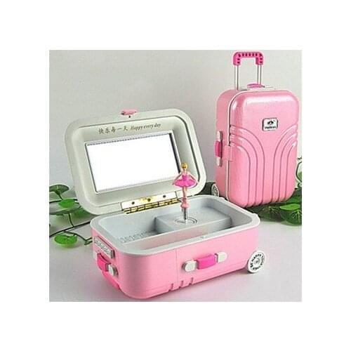Suitcase Design Music And Jewelry Box-Pink decorative objects Декоративные элементы Objetos decorativos