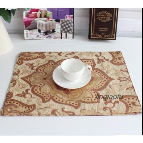 European high-end luxury rural style fabric western mat Simple modern insulation pad Table runner