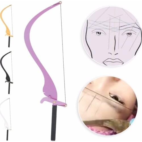 New Microblading Line Marker Ruler with 10pcs Thread Lines Eyebrow Design Measuring Ruler Set Permanent Makeup Supplies